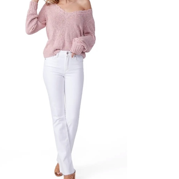 PAIGE Denim - Paige Lauren Cayon low rise White bootcut Jeans